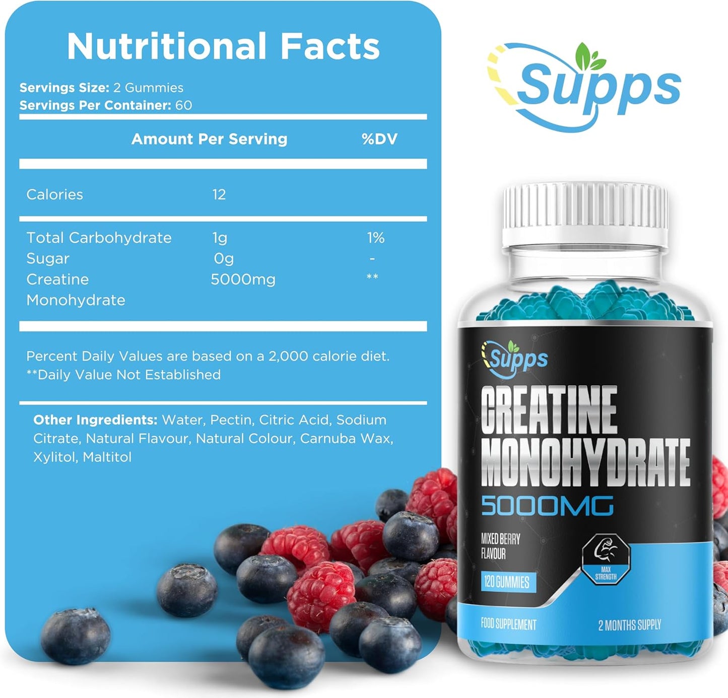 Supps™ Ultra Strength Creatine Gummies